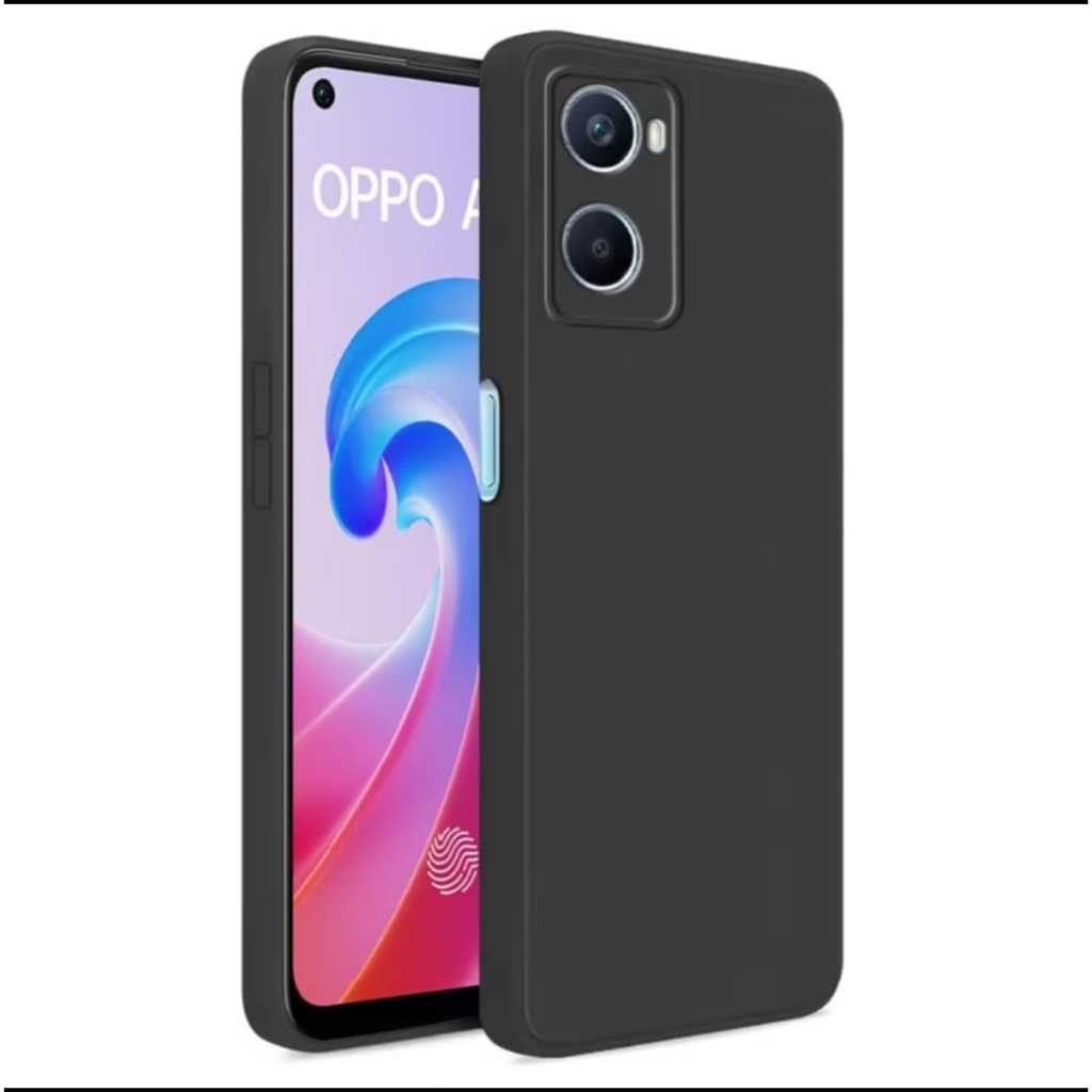 CASE OPPO A76 / OPPO A96 PREMIUM MATTE CASE SOFT BLACK DOFF SLIM FIT