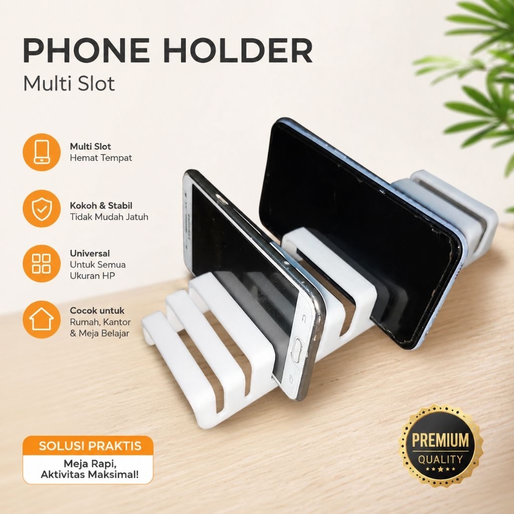 Rak Hp Handphone Organizer Tempat HP Dudukan HP 10 Slot Aksesoris Konter HP Versi 2