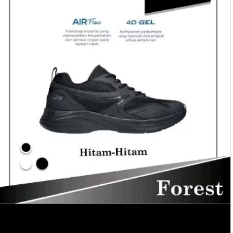 Sepatu sekolah SPOTEC FOREST HITAM UKURAN 47 ( Fore sale )