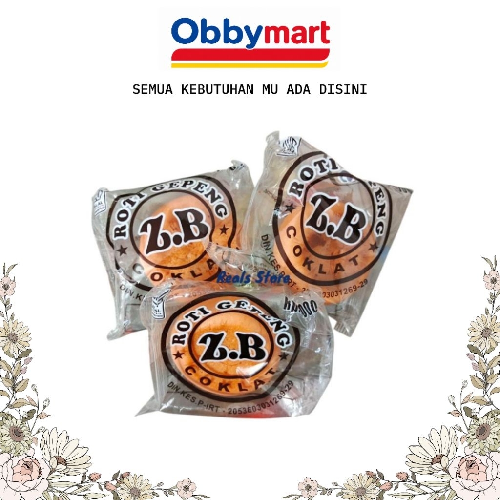 Roti Gepeng ZB Coklat 1 Pack Isi 6 Pcs