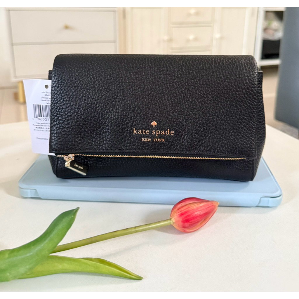 ks leila mini flap in black