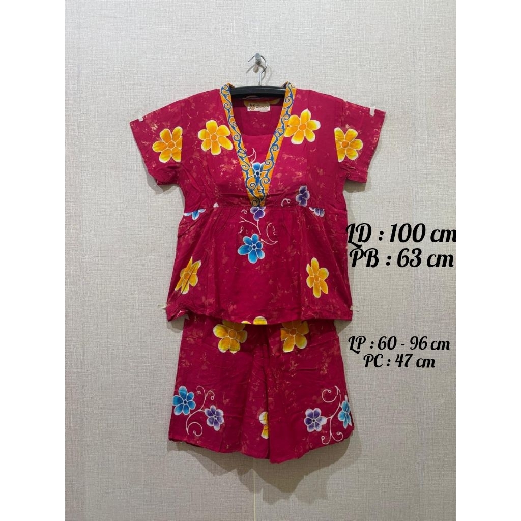 Setelan Sunan model kimono (celana pendek)
