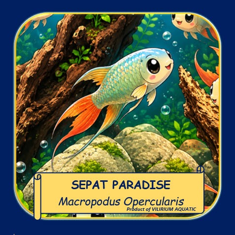 IKAN HIAS AIR TAWAR - SEPAT PARADISE / CUPANG PARADISE (IKAN AQUASCAPE)
