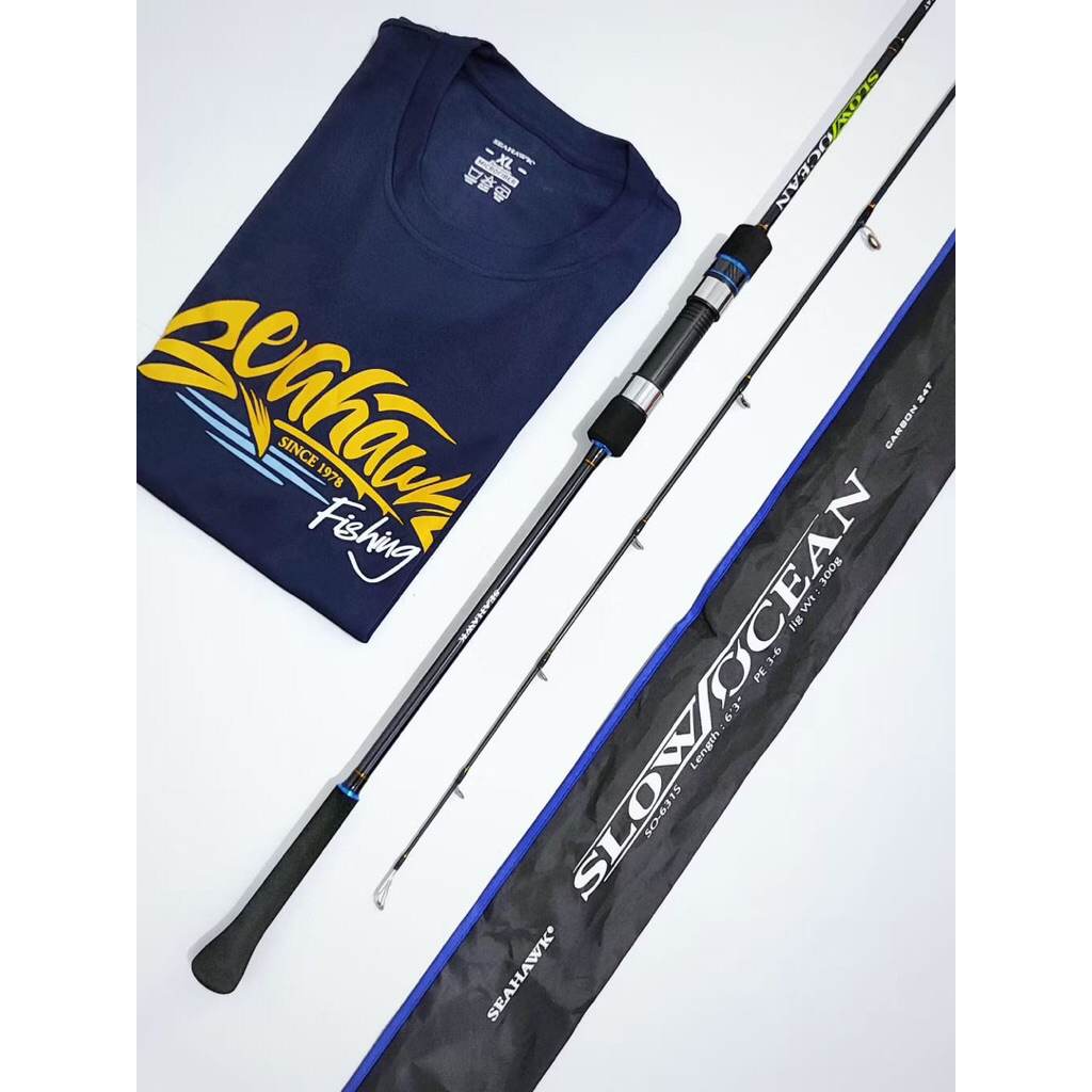 Joran SEAHAWK Slow Ocean Jigging Spinning & Overhead Slow Ocean One Piece ( FREE JERSEY ) - Fhising 