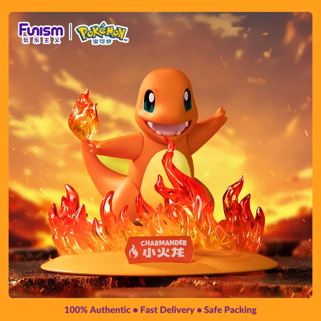 Nookitoys - Funism Pokemon Charmander Twinkmont RARE Figure | Action Figure Pokemon Official | Kolek
