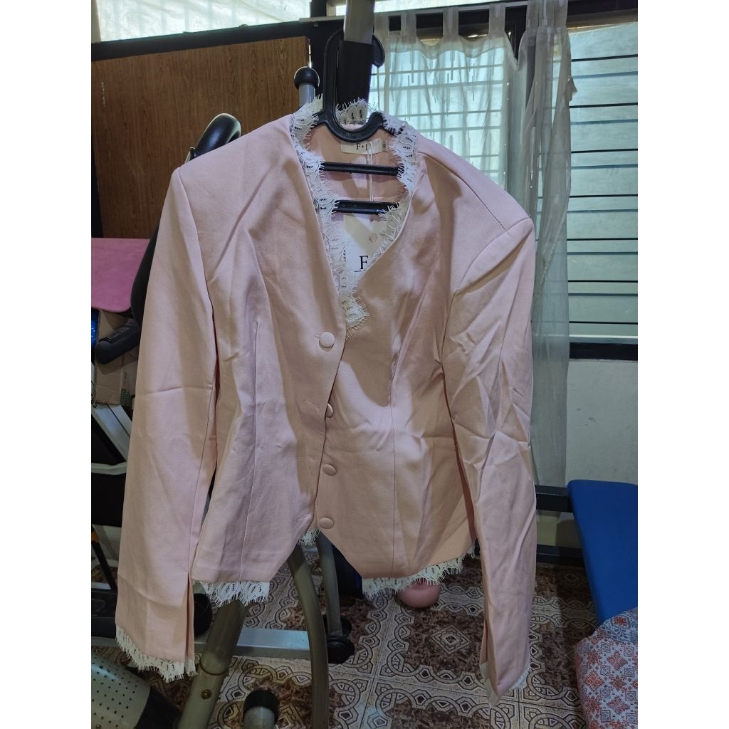 blazer GZ pink renda