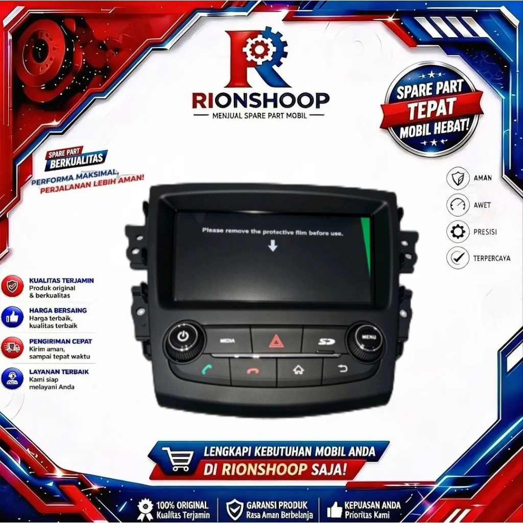 Head Unit / layar sentuh audio mobil WULING CONFERO Original  NO: 23592180