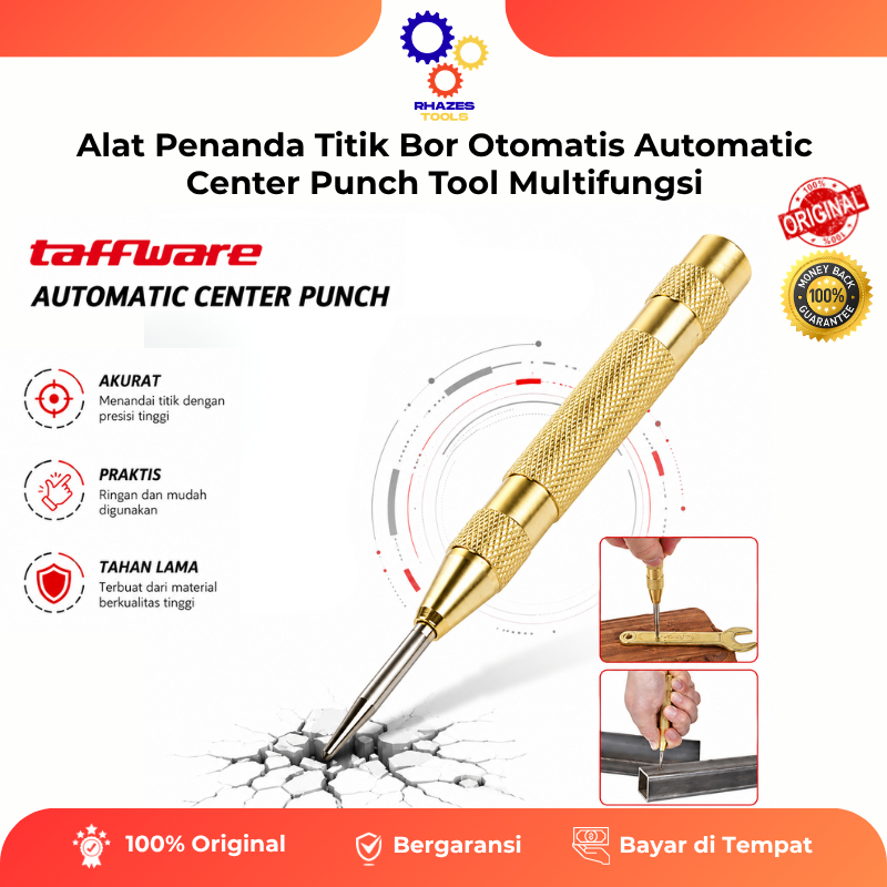 Alat Penanda Titik Bor Otomatis Automatic Center Punch Tool Multifungsi