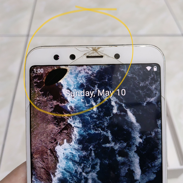 Xiaomi Mi A2 4/64 Minus LCD Retak Resmi Tam