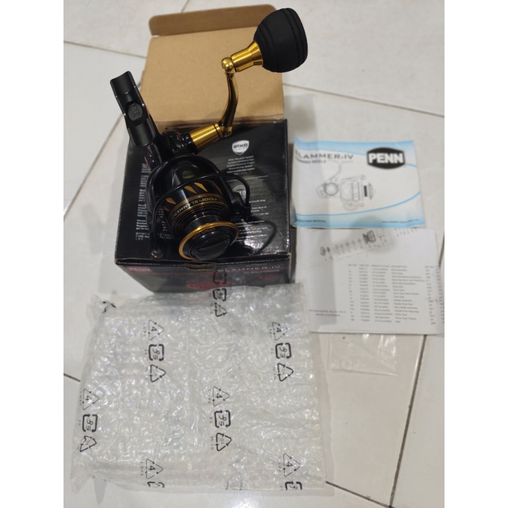 REEL PENN SLAMMER IV 2500 HS SECOND,BARU 3 KALI PAKAI....