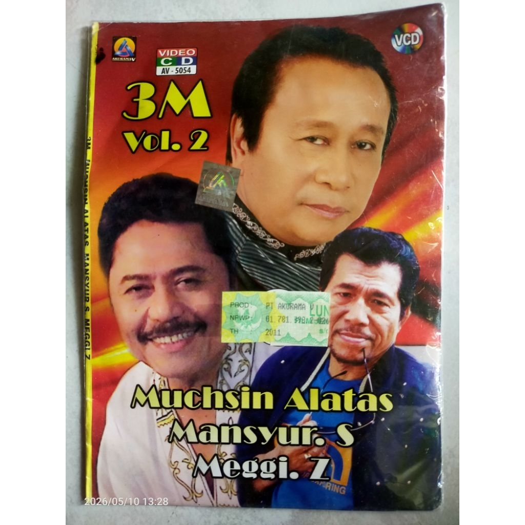 VCD original 3M vol.2 MUCHSIN ALATAS, MANSYUR.S, MEGGI.Z