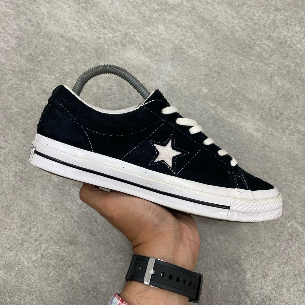 [Size 39] Converse One Star OX Suede Low Black White 2017 Second Original Kondisi Mulus Nominus. Har