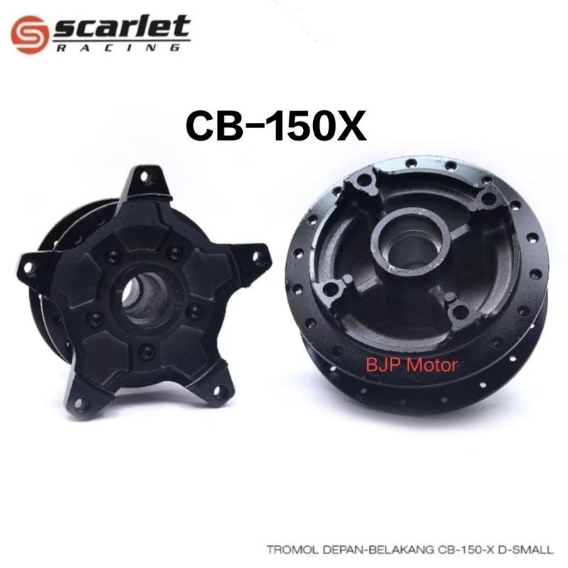 Tromol Scarlet Racing CB150R CB150X CBR150 New Black Chrome - Berbahan Berkualitas, Staylish, Pnp