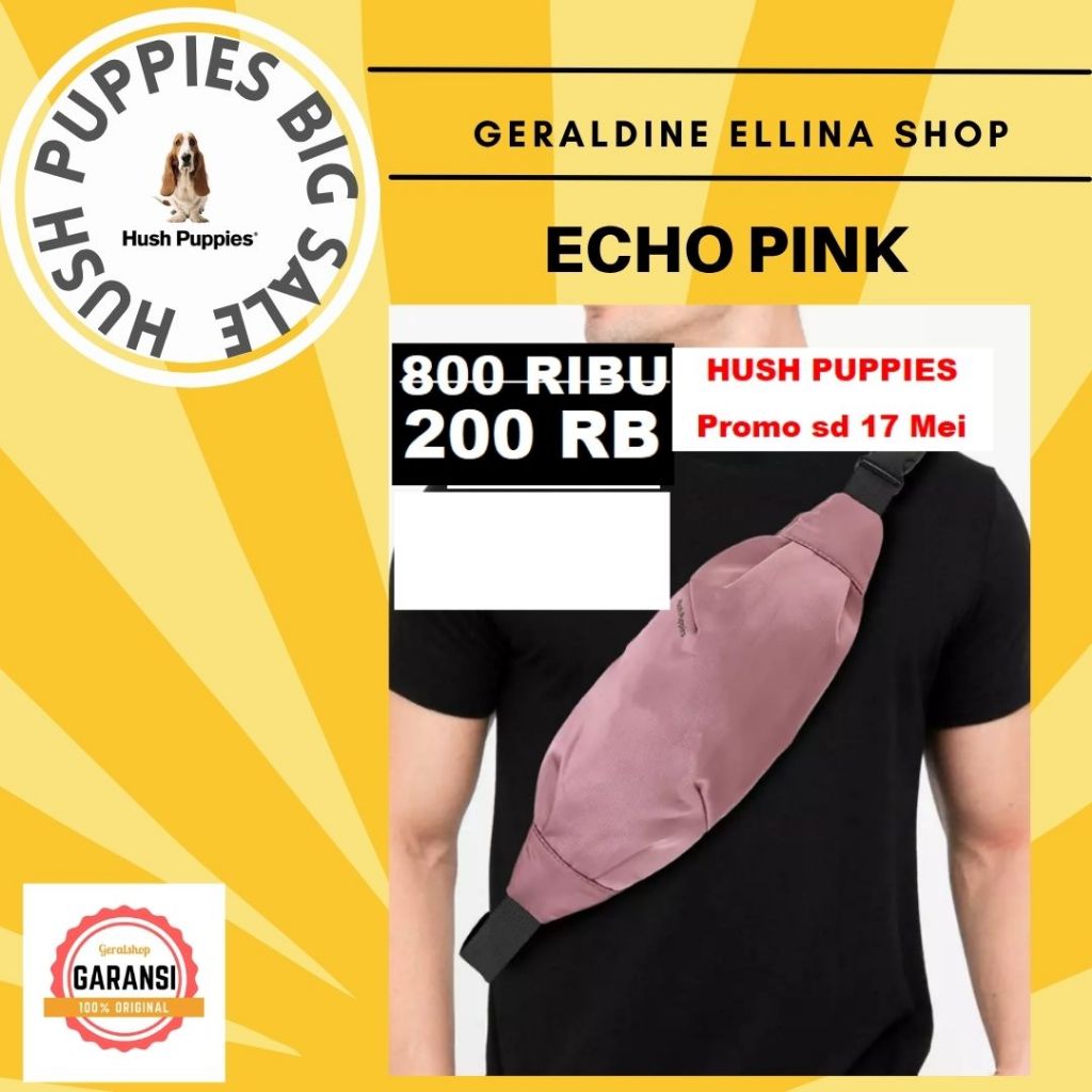 Tas Hush Puppies body bag pria SALE original 100% seri ECHO