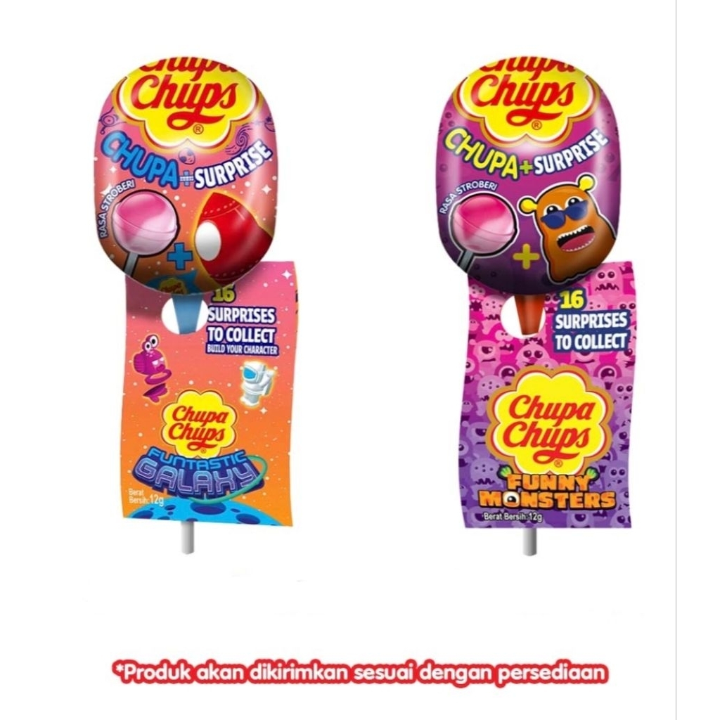 (random) Chupa Chups Surprise Lolipop isi mainan dikirim acak sesuai stock