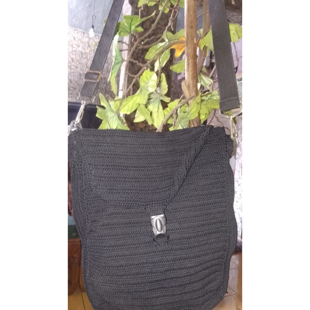 Tas rajut selempang preloved second