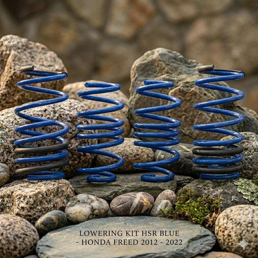 LOWERING KIT HSR BLUE - HONDA FREED 2012 - 2022 PER CEPER MOBIL