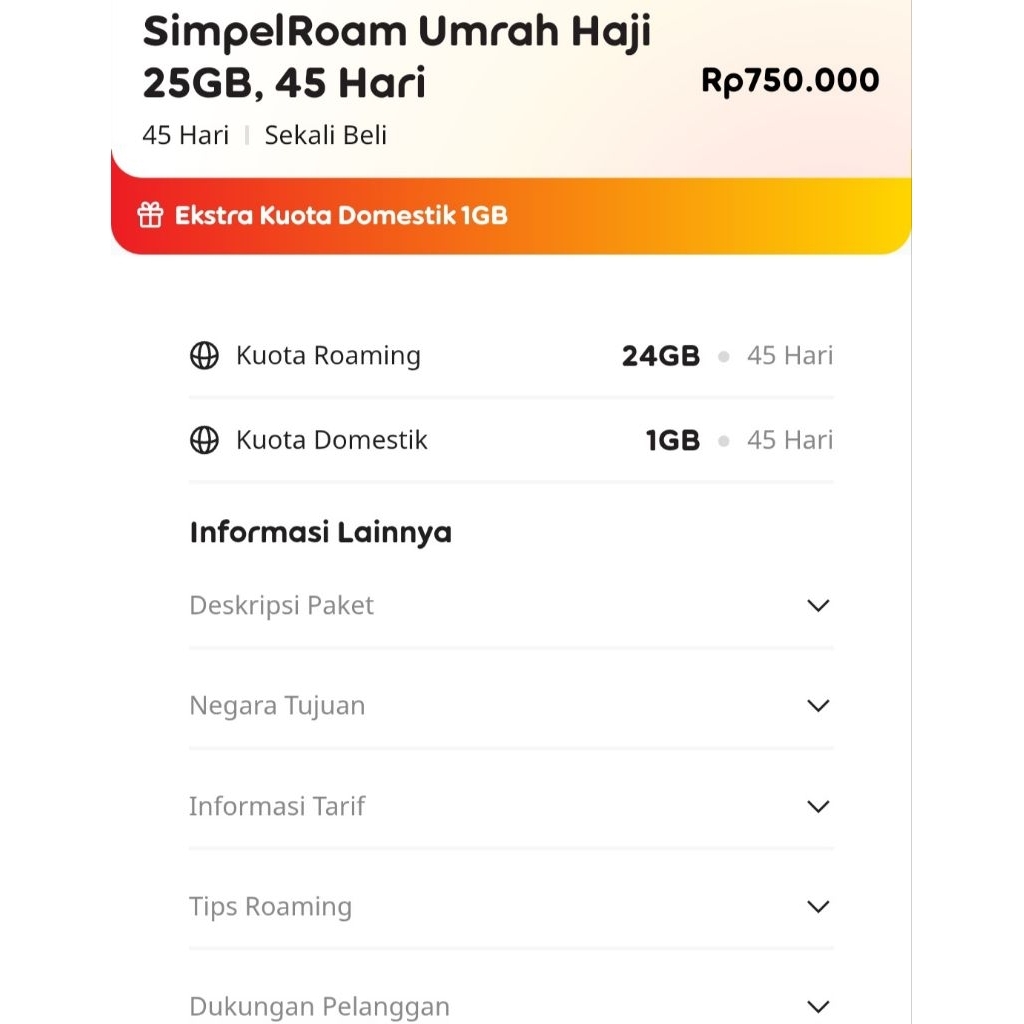 PAKET INJECK HAJI DAN UMROH INDOSAT IM3 25 GB 45 HARI