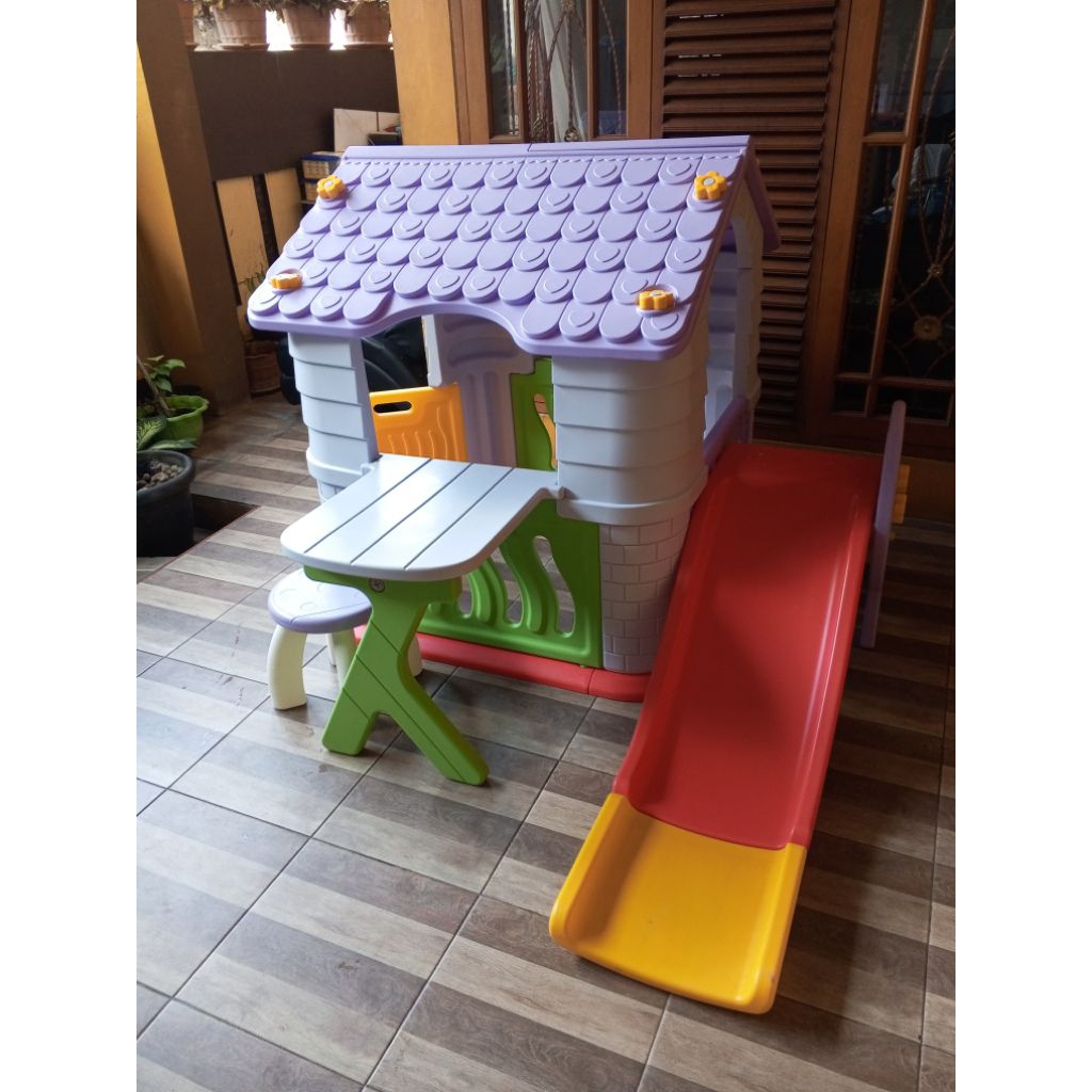 PRELOVED PEROSOTAN PROSOTAN PLOSOTAN GROW N UP DOUBLE SLIDE MAINAN ANAK TOBEBE LITTLE TIKES STEP2 ST