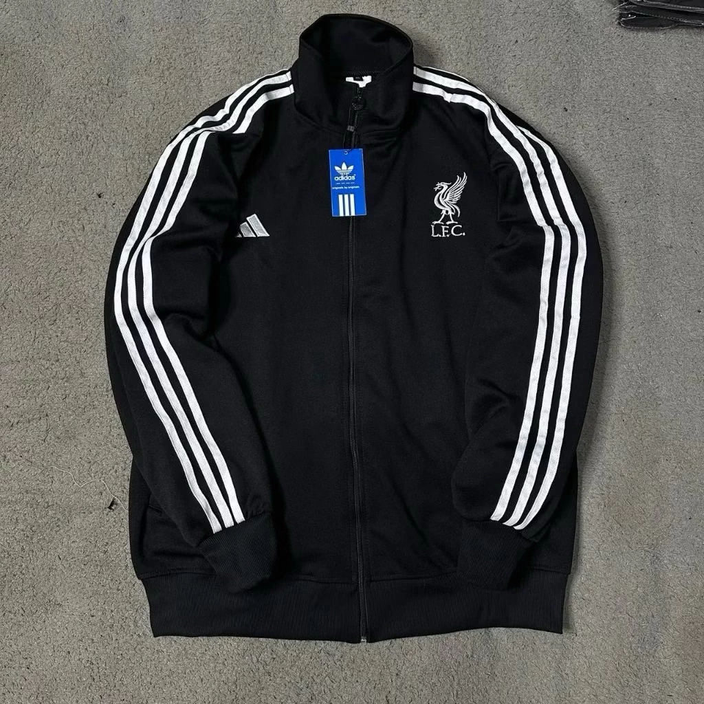 Jaket Tracktop LIVERPOOL logo bordir ful tag label