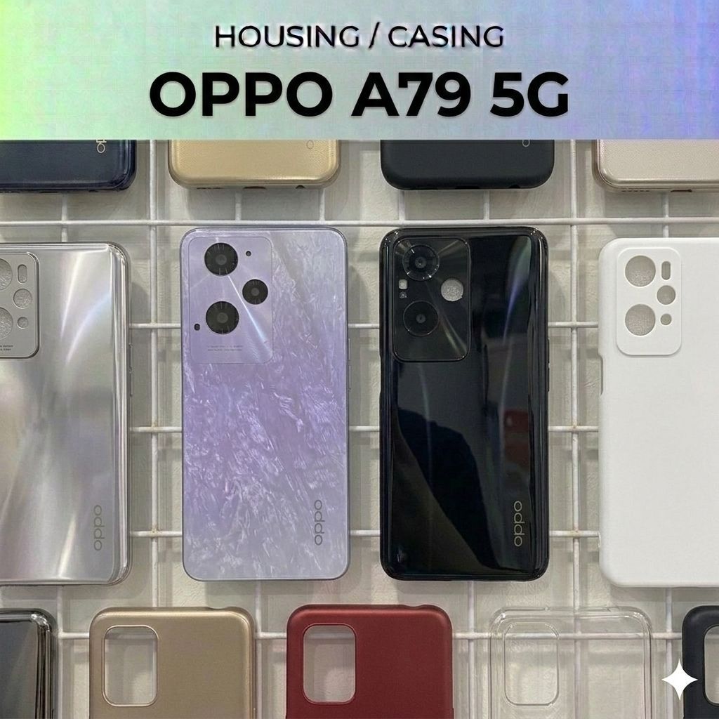 Casing Housing Body Oppo A79 5G  FULLSET Backdoor + Bezel Tulang HP