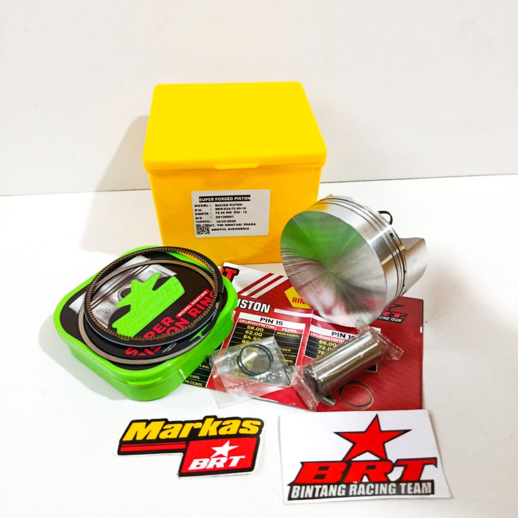 SUPER PISTON FORGED BRT & RING SET SIZE 70 PIN 15 SEMI CEBOL 72 PIN 15 SEMI CEBOL 74 PIN 15 76 PIN 1