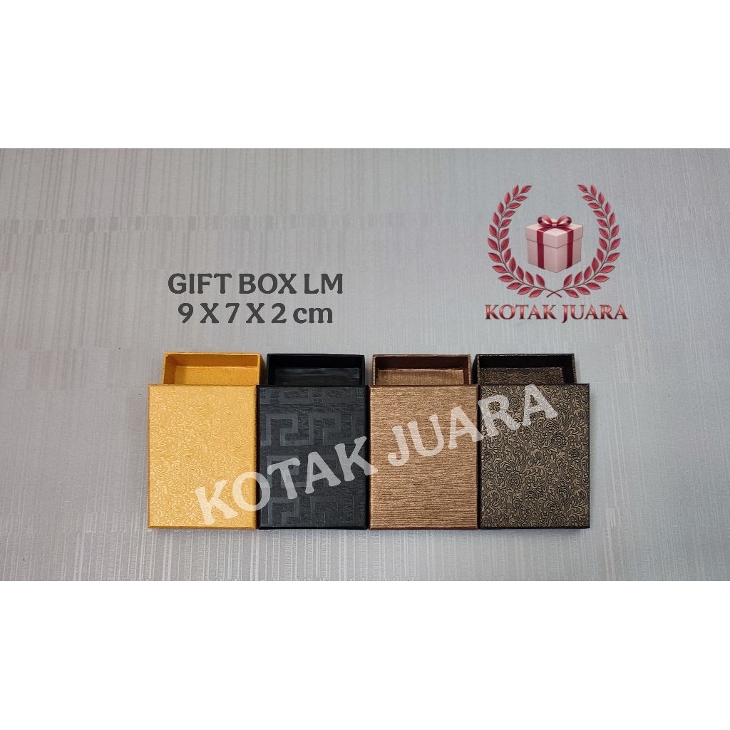 Gift Box ELEGAN 9 x 7 x 2 Cm / Kotak Juara HALAL / PREMIUM Accesories / Kado / Hampers / HardBox / H