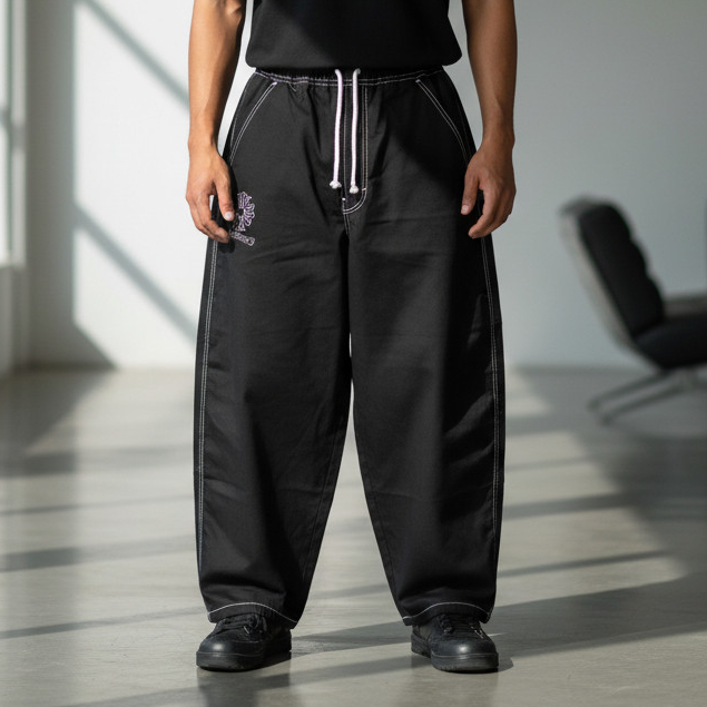 RAW DENIM BAGGY - LONG PANTS JEANS - RAW DENIM BALLOON
