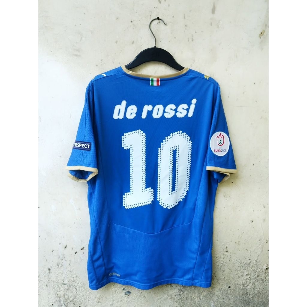 Jersey Baju Bola Italy Italia Home Euro 2008 Original Puma Daniele De Rossi
