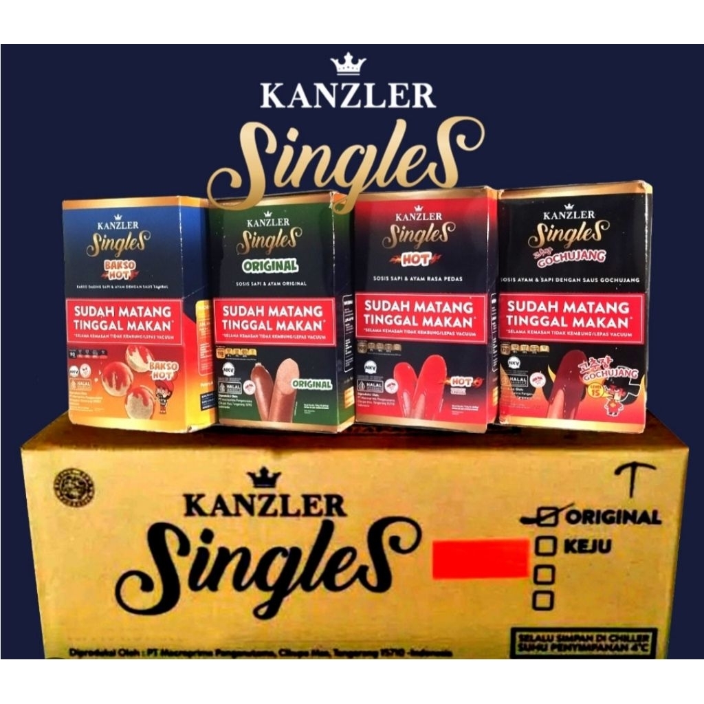 Bakso Saus Pedas Gochujang Kanzler - Siap Makan, Praktis 1box isi 12