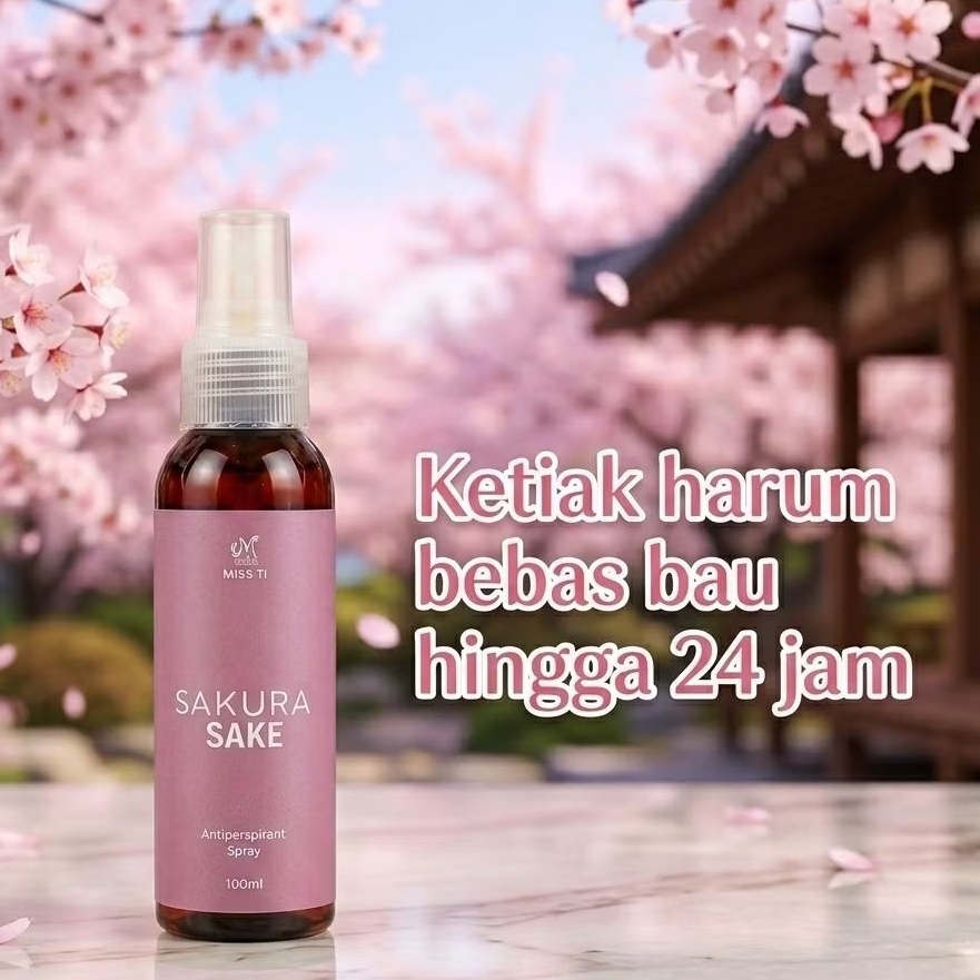 Deodorant Spray 100ml Deo Spray SAKURA SAKE BPOM