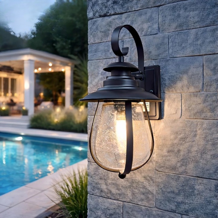 Lampu hias dinding taman hujan OUTDOOR WATERPROOF garden modern minimalis elegan lighting living din