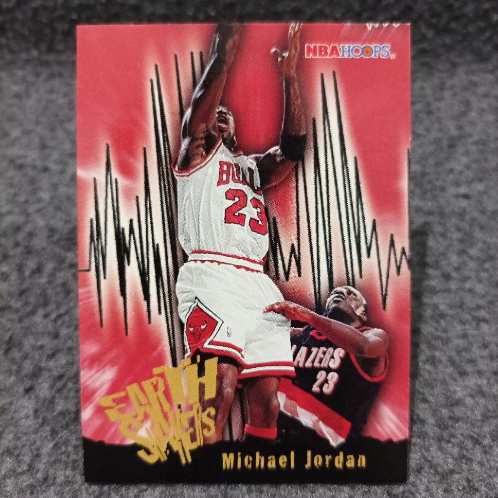 Hoops 1996 earth shakers michael jordan