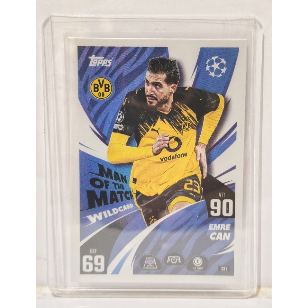 Kartu Bola Topps Emre Can Borussia Dortmund Man Of The Match Wildcard Original