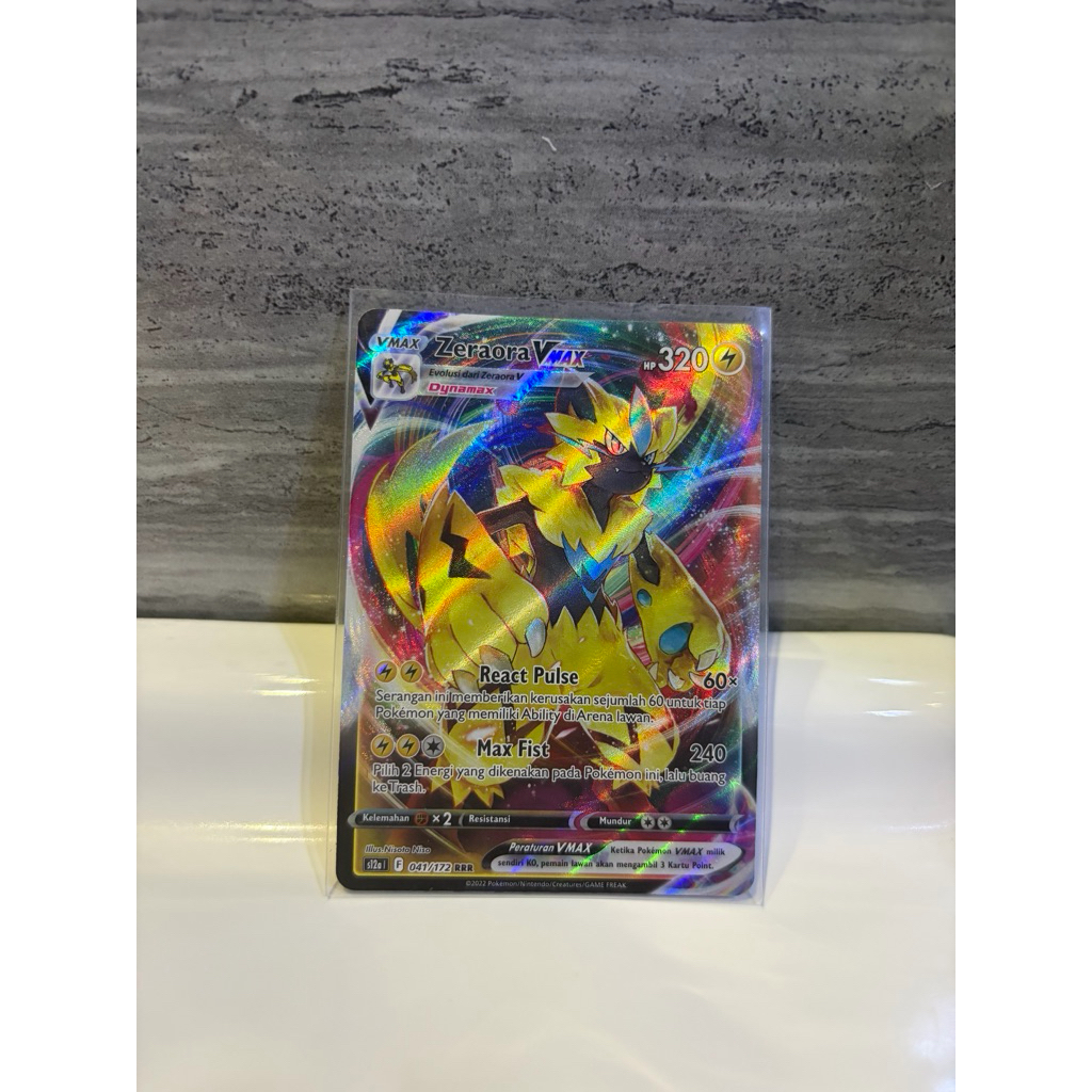 Kartu Pokemon TCG Zeraora V Max RRR Rare