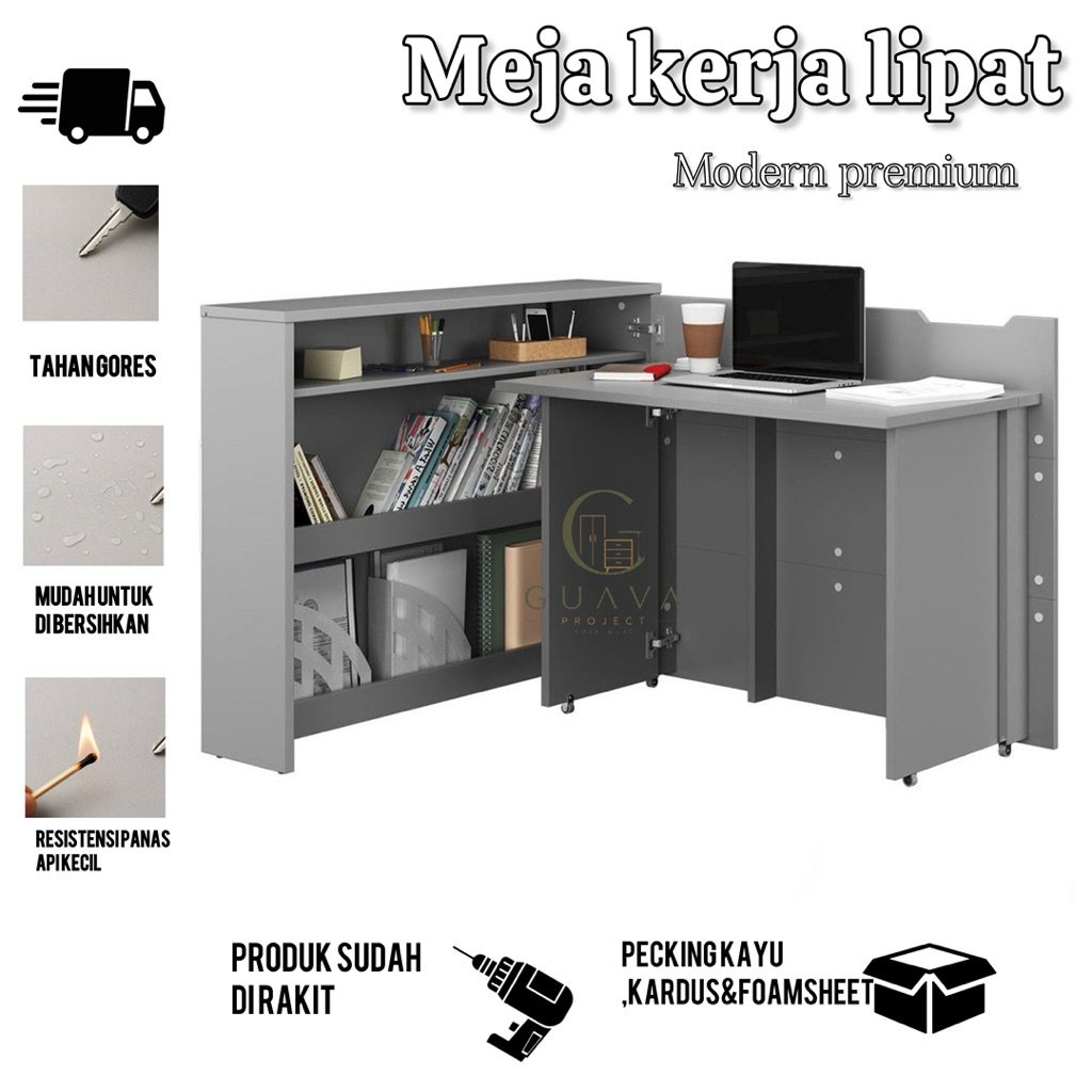meja kerja lipat serba guna meja lipat multifungsi meja lipat minimalis meja kerja minimalis modern