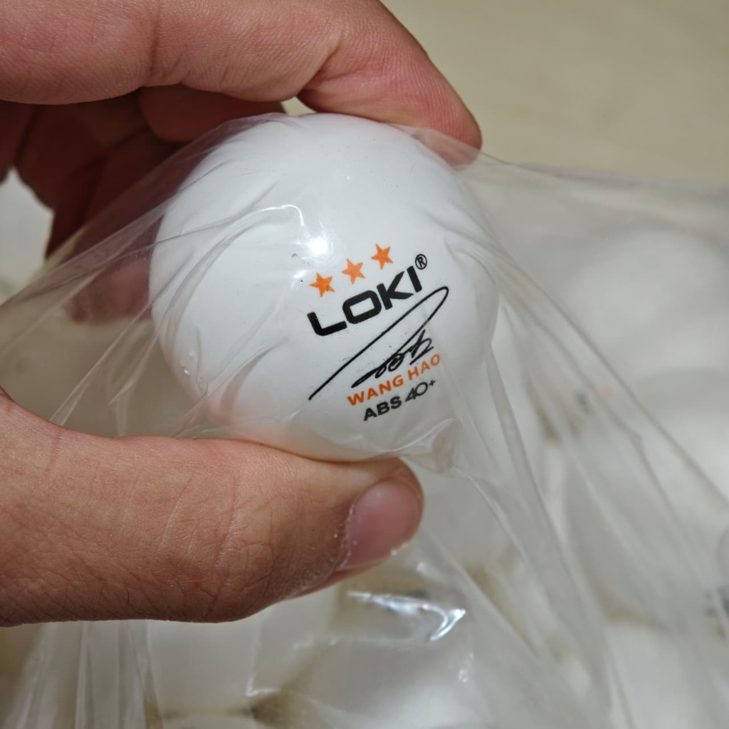 ISI 50 BUAH - Bola pingpong LOKI bintang 3 - Bola tenis meja LOKI 3 star - bola ping pong Loki 3star