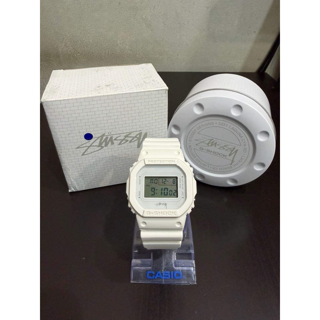 Casio Gshock Stussy White DW 5600VT / DW5600VT