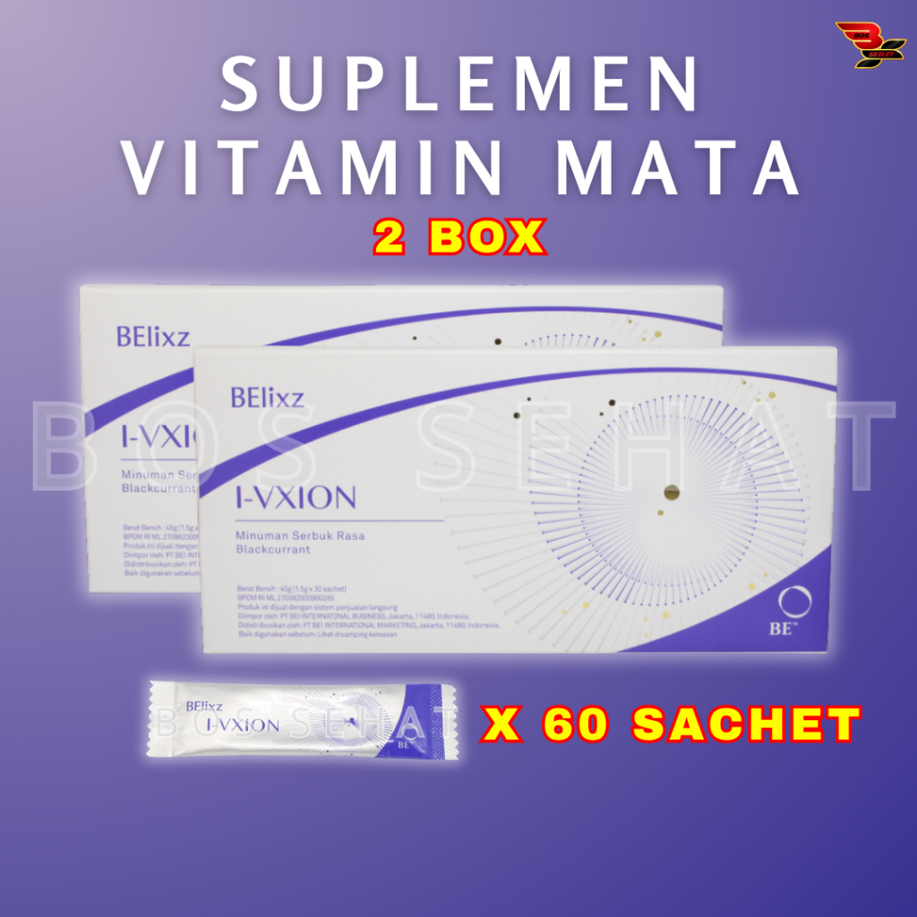 Suplemen Vitamin Mata I-VXION Original - 2 Box (60 Sachet) (IVXION)