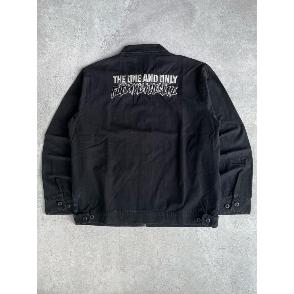 THE ONE AND ONLY FUCKING AWESOME WORK JACKET-BLACK