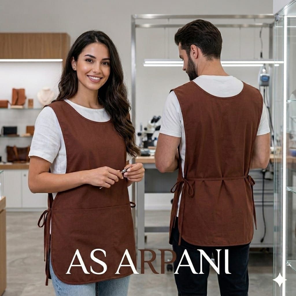 AS ARPANI_Apron Berkualitas Dari Bahan Dril Celemek masak Buat Cafe