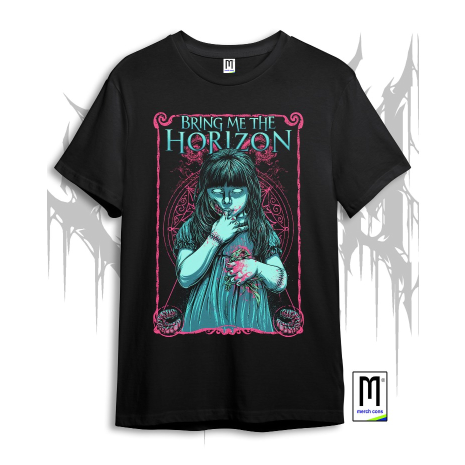 KAOS T-SHIRT BMTH LITTLE GIRL | TAG MERCHCONS | BOOTLEG | KAOS BAND | KAOS METAL | KAOS MUSIK