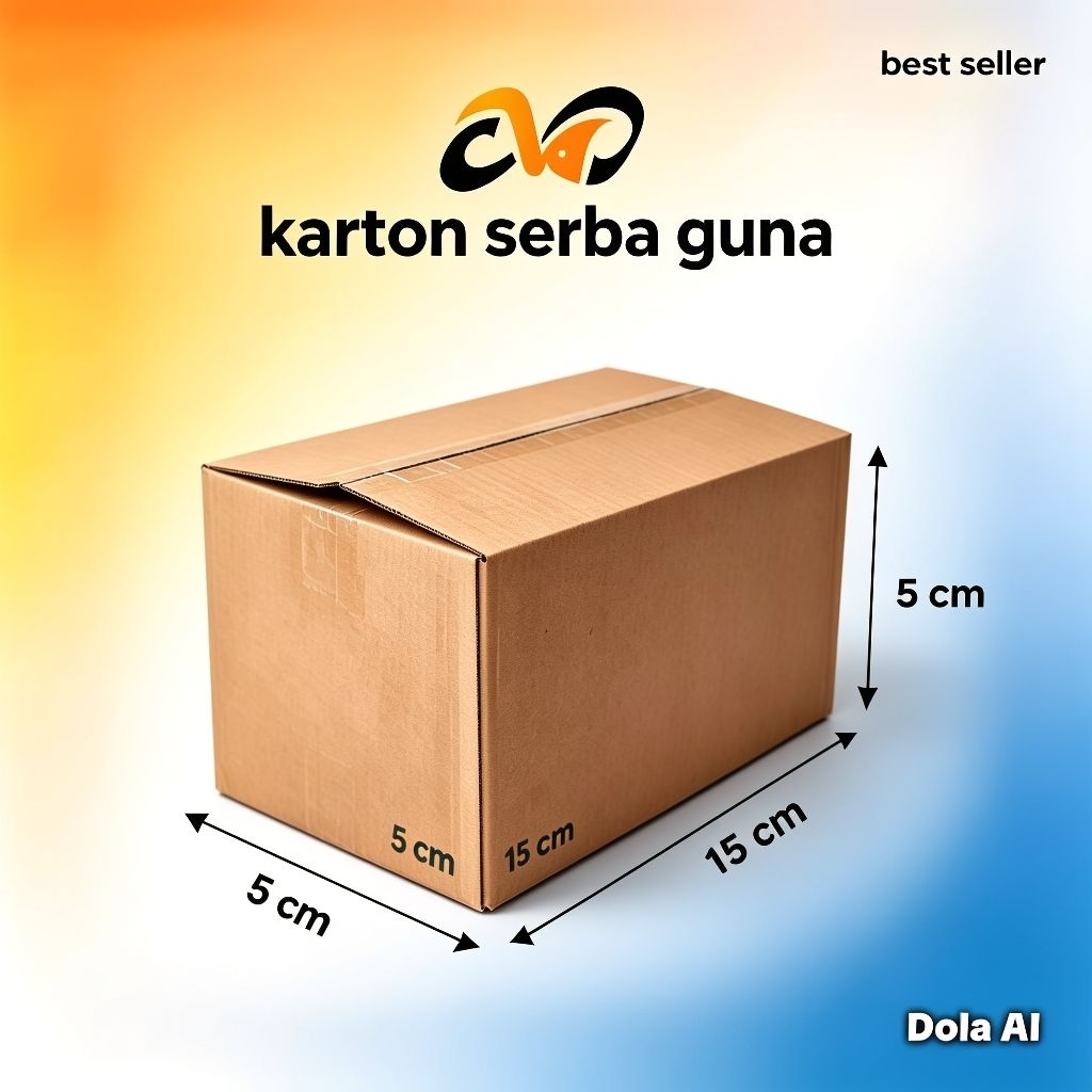 KARDUS BOX PACKING, POLOS, UKURAN 15X5X5 CM