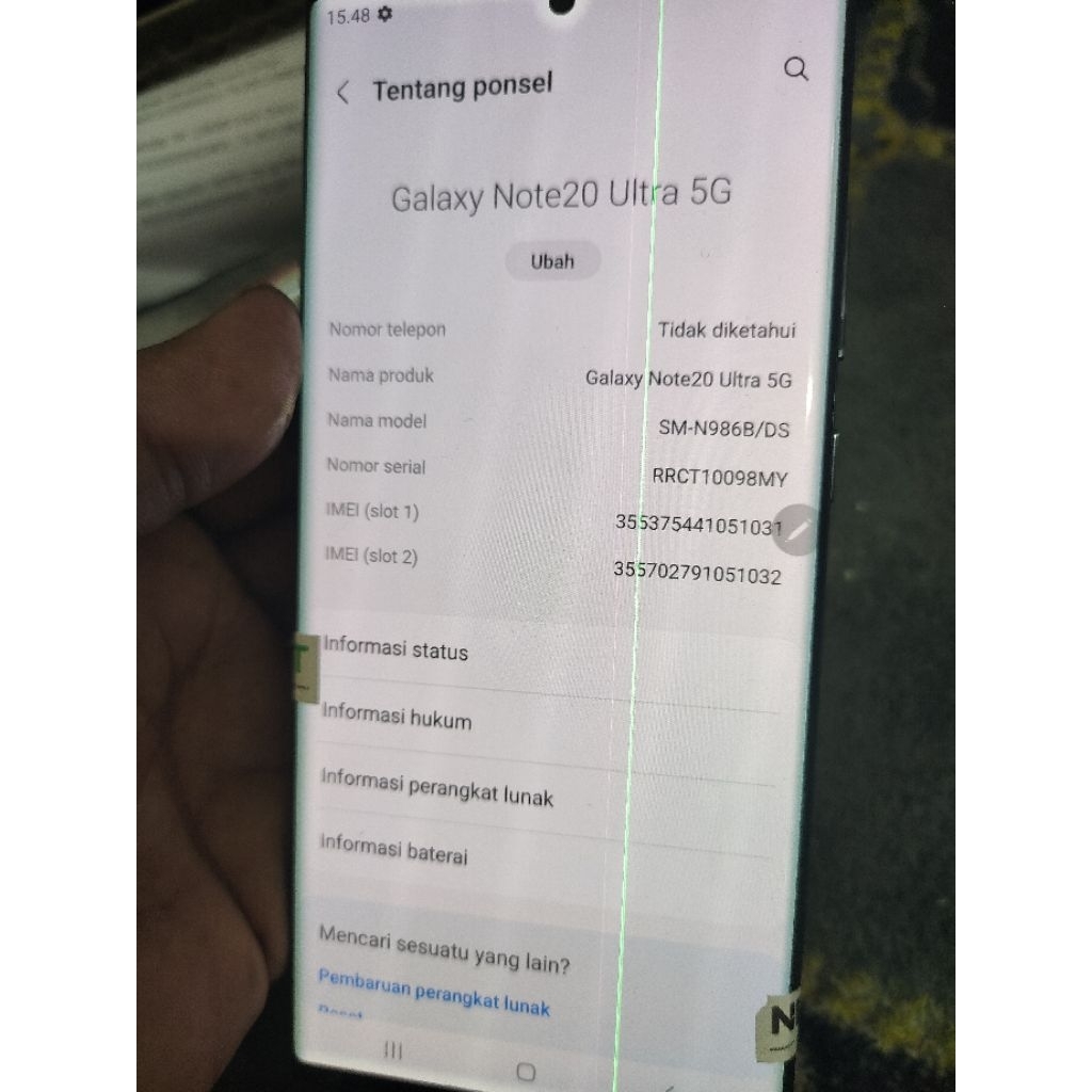 samsung note 20 ultra  12/256gb sein