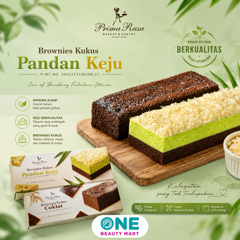 BROWNIES KUKUS KETAN HITAM PANDAN PRIMA RASA BANDUNG - KUE BROWNIS PRIMARASA BANDUNG - BROWNIS KUKUS