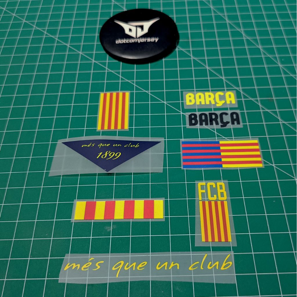 sablon logo barca detail bendera senyera catalan FCB