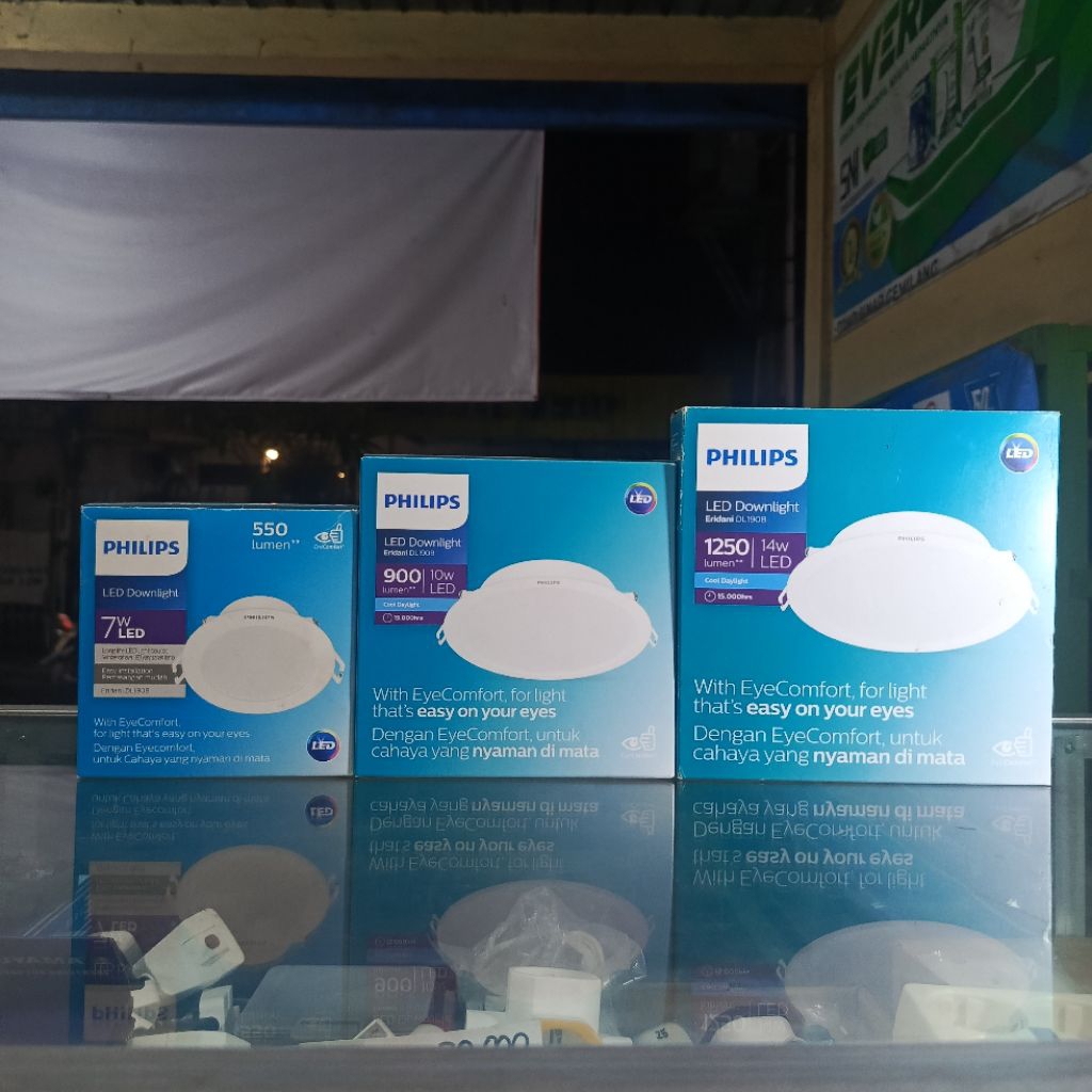 Philips LED Downlight Eridani Hemat Energi 80% dengan Masa Pakai Hingga 15.000 Jam