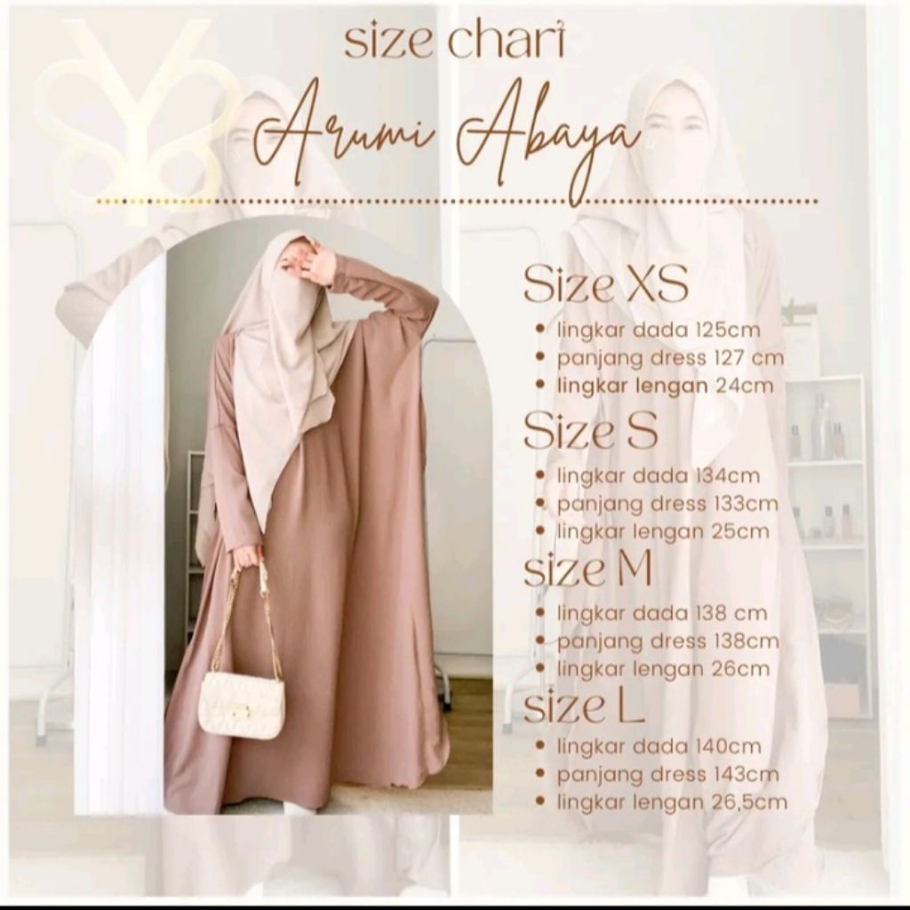Arumi Abaya olive Size S  by yoora sarah