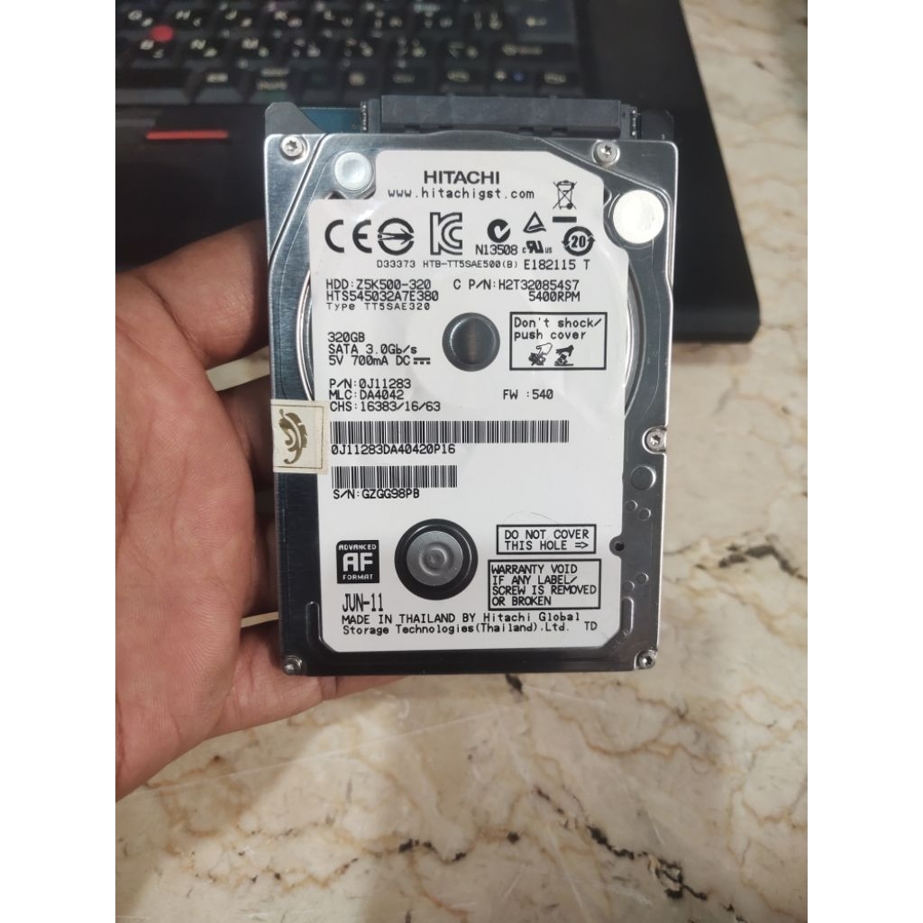 hardisk laptop 320gb slim hitachi