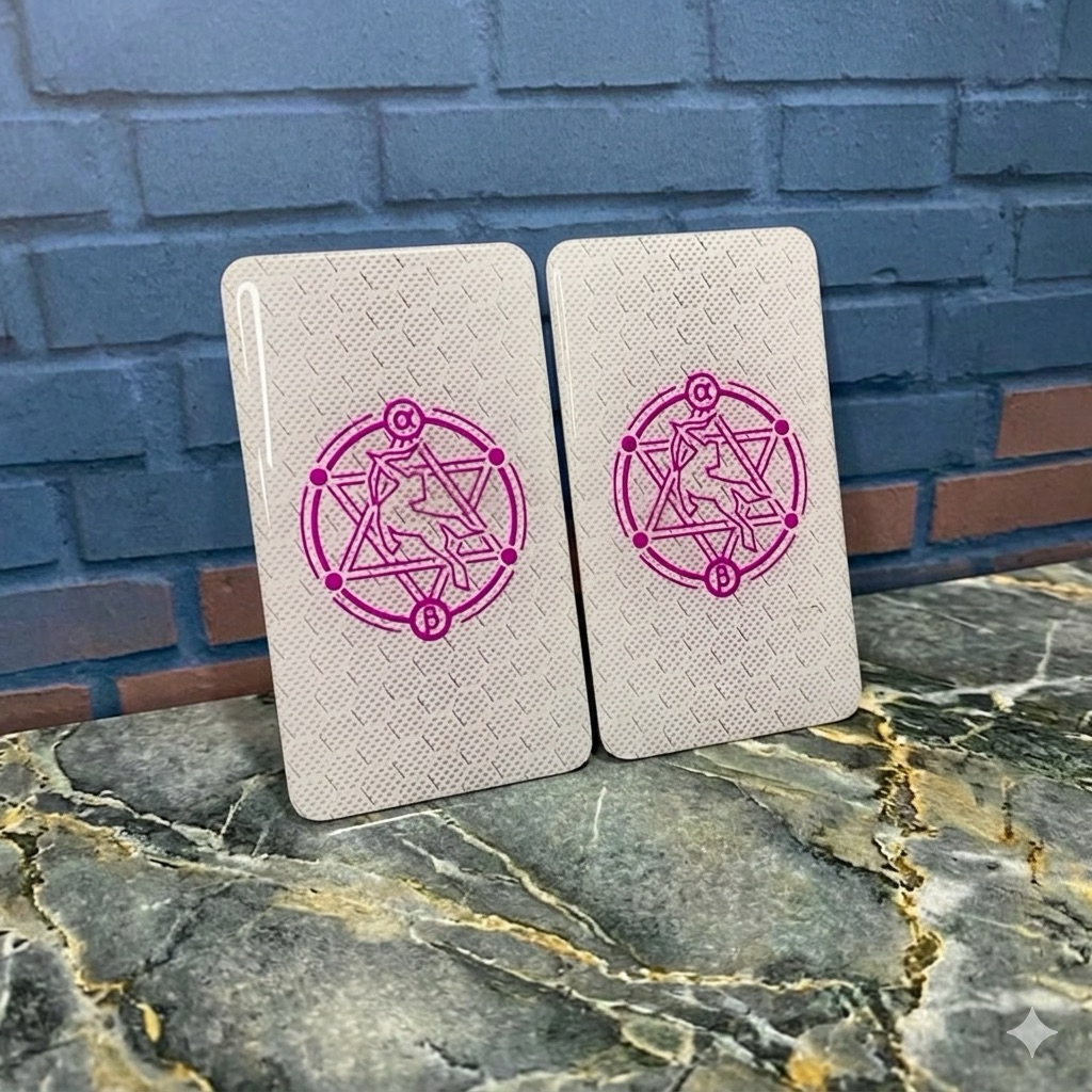 (Po) Printing Akrilik Uv Panel for M 200 Backdoor Motif Desain Hiasan Putih Pink